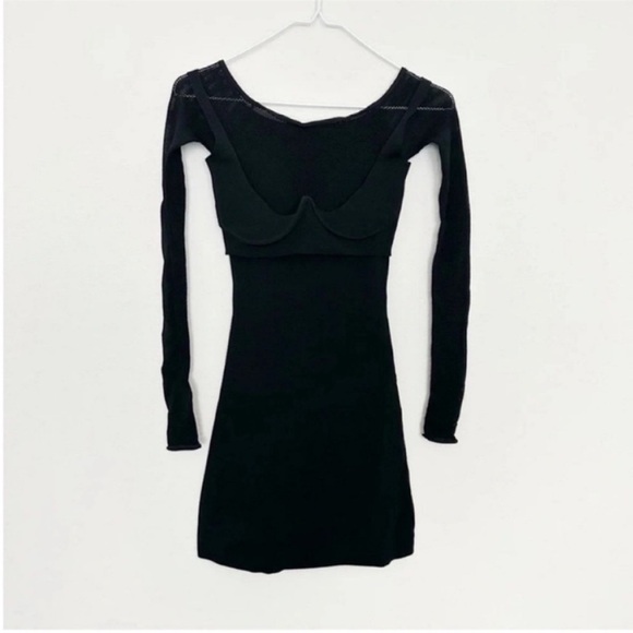 Dion Lee Mesh Hosiery Mini Dress Black - Picture 8 of 11